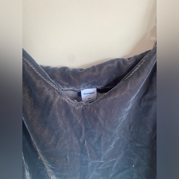 Dark Blue Old Navy Velvet Top - Picture 4 of 6